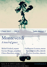 2 mai 2013, Monteverdi : a trace of grace. Michel Godard et Guillemette Laurens