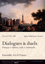 30 avril 2024 : Dialogues & duels. Français & italiens, violoncelle & viole de gambe