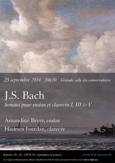de Bach, Amandine Beyer, violon et Hadrien Jourdan
