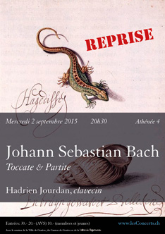 Toccate et Partite de Bach, par Hadrien Jourdan, clavecin
