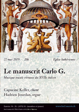 22 mai 2019 : le manuscrit Carlo G.22 mai 2019 : le manuscrit Carlo G.