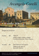 Série Corelli, 9-16 octobre 2020