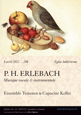 6 avril 2022 : Erlebach, Ensemble Temenos & Capucine Keller