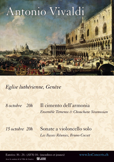 15 octobre 2025 : Antonio Vivaldi : Sonate a violoncello solo
