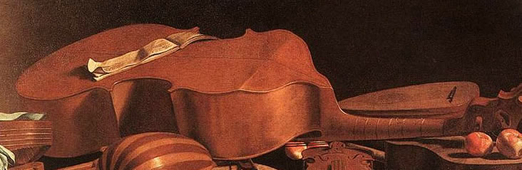 Nature morte aux instruments de musique, image historique des Concerts.ch