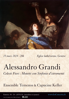 Affiche — Alessandro Grandi : Motetti con Sinfonie d’istromenti