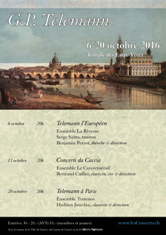 Affiche — Telemann à Paris