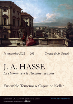 Affiche — J. A. HASSE, Musique vocale & instrumentale