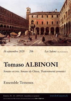Affiche — Tomaso Albinoni, musique de chambre
