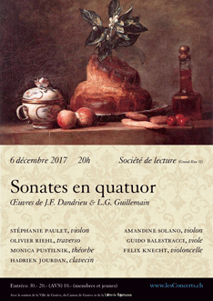 Affiche — Sonates en quatuor